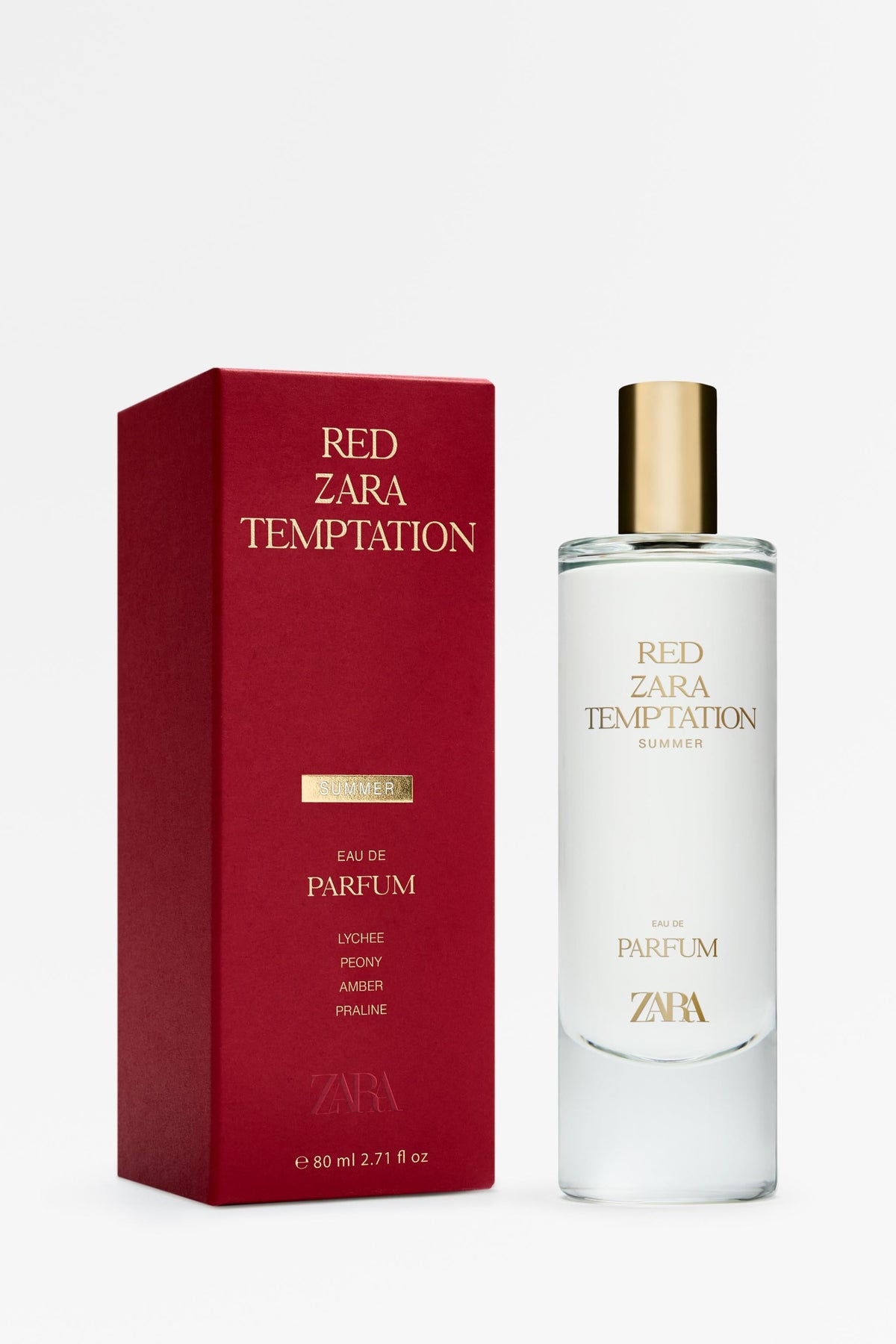 RED ZARA TEMPTATION SUMMER EDP 80 ML (2.71 FL. OZ).